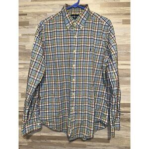 Ralph Lauren Multi-color Button Down Large Long Sleeve Classic Fit #394